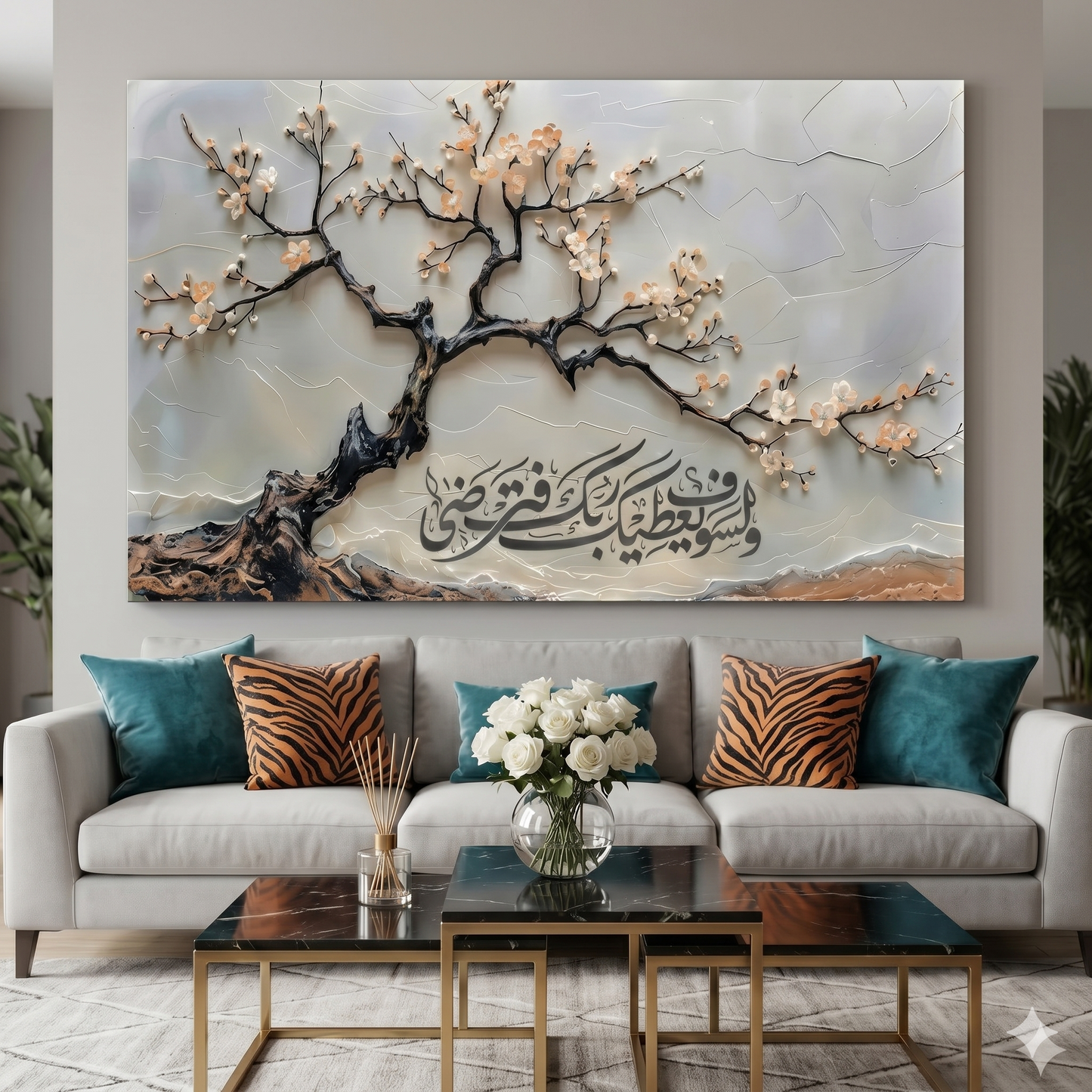 Tableau En Toile - وَلَسَوْفَ يُعْطِيكَ رَبُّكَ فَتَرْضَى - شجرة الوعد